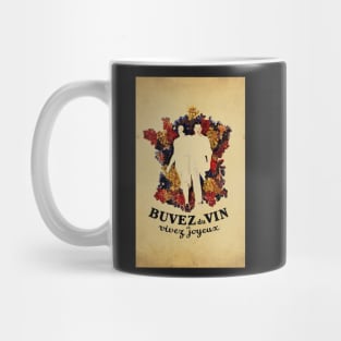 Retro poster - pub - vintage - Drink wine - Mug